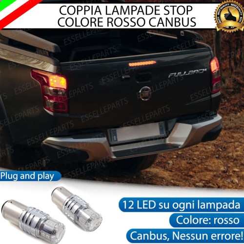 Coppia Lampade LED BAY15D Stop / Posizione Posteriori per FIAT FULLBACK