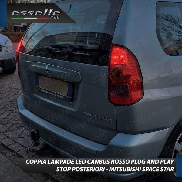 Coppia Lampade LED BAY15D Stop / Posizione Posteriori per MITSUBISHI SPACE STAR I