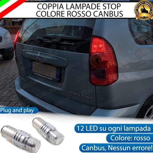 Coppia Lampade LED BAY15D Stop / Posizione Posteriori per MITSUBISHI SPACE STAR I