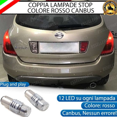Coppia Lampade LED BAY15D Stop / Posizione Posteriori per NISSAN MURANO
