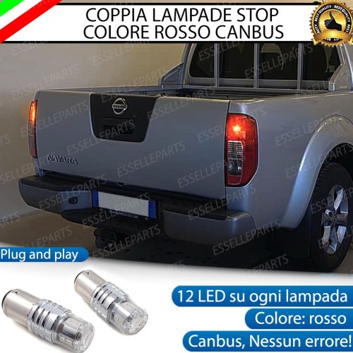 Coppia Lampade LED BAY15D Stop / Posizione Posteriori per NISSAN NAVARA D40