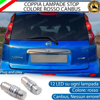 Coppia Lampade LED BAY15D Stop / Posizione Posteriori per NISSAN NOTE