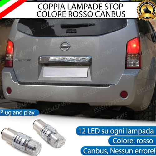 Coppia Lampade LED BAY15D Stop / Posizione Posteriori per NISSAN PATHFINDER R51