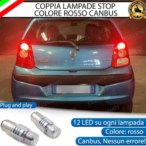 Coppia Lampade LED BAY15D Stop / Posizione Posteriori per NISSAN PIXO