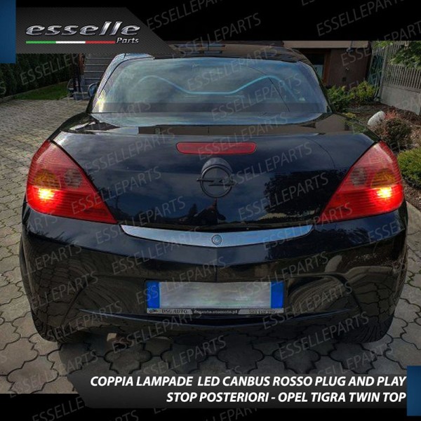Coppia Lampade LED BAY15D Stop / Posizione Posteriori per OPEL TIGRA TWIN TOP