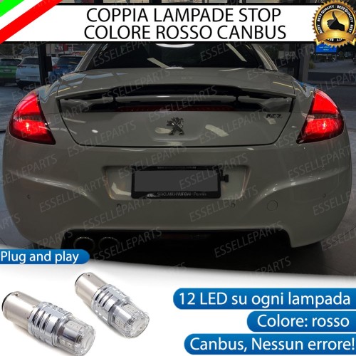 Coppia Lampade LED BAY15D Stop / Posizione Posteriori per PEUGEOT RCZ