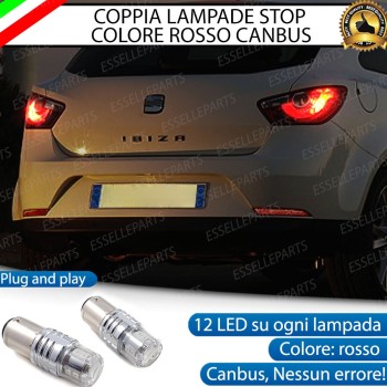Coppia Lampade LED BAY15D Stop / Posizione Posteriori per SEAT IBIZA 6J