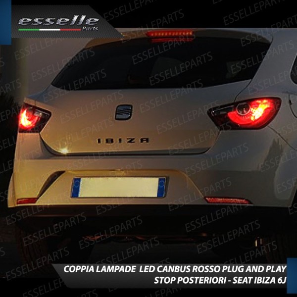 Coppia Lampade LED BAY15D Stop / Posizione Posteriori per SEAT IBIZA 6J