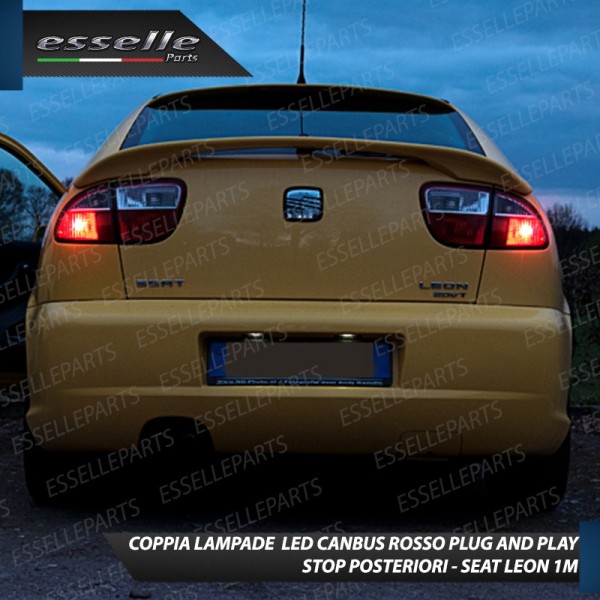 Coppia Lampade LED BAY15D Stop / Posizione Posteriori per SEAT LEON 1 1M