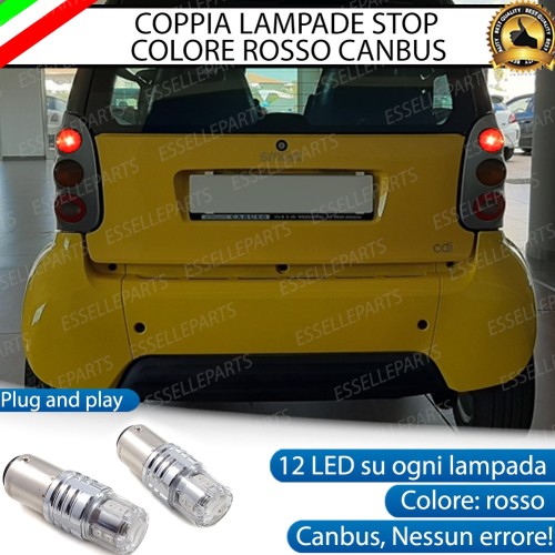 Coppia Lampade LED BAY15D Stop / Posizione Posteriori per SMART FORTWO