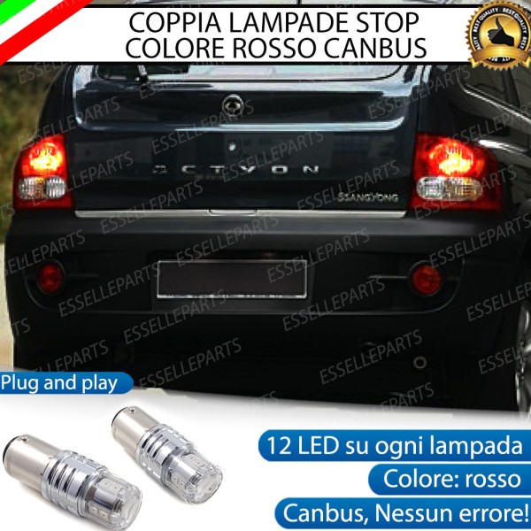 Coppia Lampade LED BAY15D Stop / Posizione Posteriori per SSANGYONG Actyon II