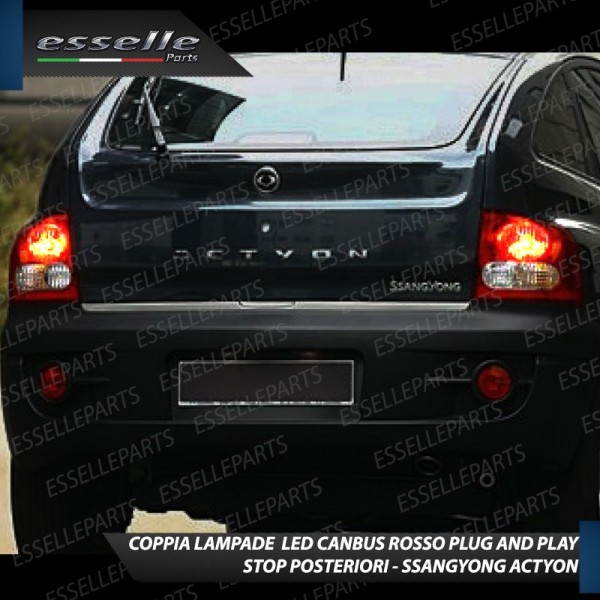 Coppia Lampade LED BAY15D Stop / Posizione Posteriori per SSANGYONG Actyon II