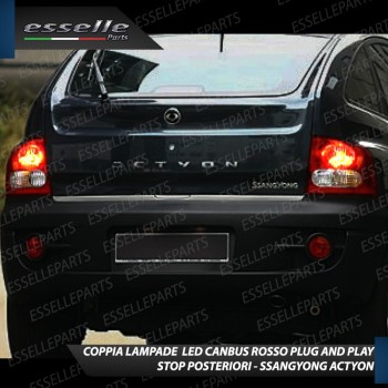 Coppia Lampade LED BAY15D Stop / Posizione Posteriori per SSANGYONG Actyon II