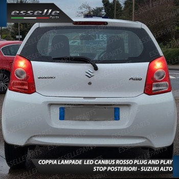 Coppia Lampade LED BAY15D Stop / Posizione Posteriori per SUZUKI ALTO VII