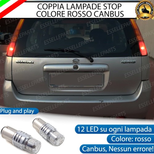Coppia Lampade LED BAY15D Stop / Posizione Posteriori per SUZUKI IGNIS II