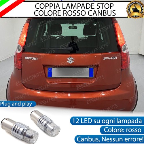 Coppia Lampade LED BAY15D Stop / Posizione Posteriori per SUZUKI SPLASH