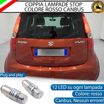 Coppia Lampade LED BAY15D Stop / Posizione Posteriori per SUZUKI SPLASH