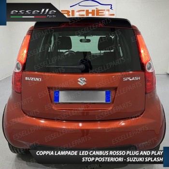 Coppia Lampade LED BAY15D Stop / Posizione Posteriori per SUZUKI SPLASH