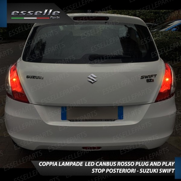 Coppia Lampade LED BAY15D Stop / Posizione Posteriori per SUZUKI SWIFT V
