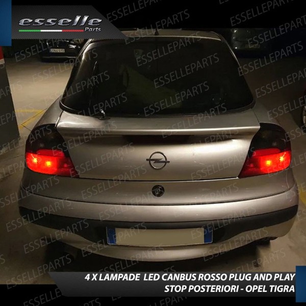 4 X Lampade LED BAY15D Stop / Posizione Posteriori per OPEL TIGRA