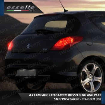 4 X Lampade LED BAY15D Stop / Posizione Posteriori per PEUGEOT 308 308 CC 4 X Lampade LED BAY15D Stop / Posizione Posteriori per PEUGEOT 308 308 CC