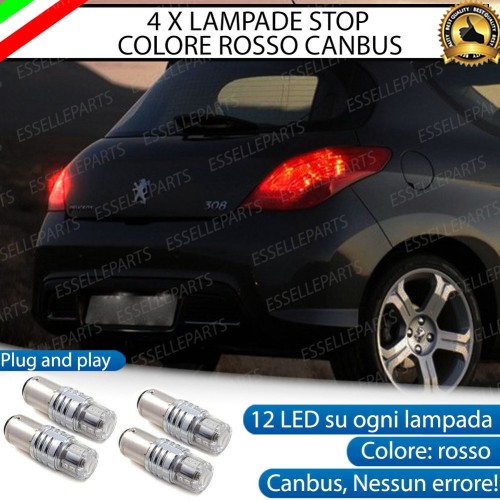 4 X Lampade LED BAY15D Stop / Posizione Posteriori per PEUGEOT 308 308 CC