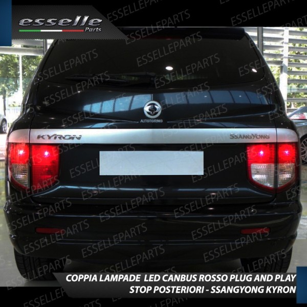 4 X Lampade LED BAY15D Stop / Posizione Posteriori per SSANGYONG KYRON