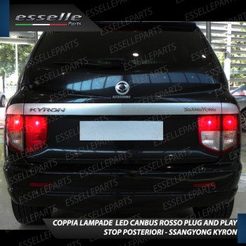 4 X Lampade LED BAY15D Stop / Posizione Posteriori per SSANGYONG KYRON