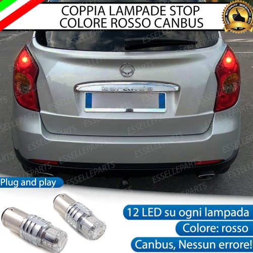 Coppia Lampade LED BAY15D Stop Posizione Posteriori per SSANGYONG Korando 3 Pre-Restyling