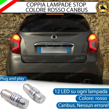 Coppia LAMPADE LED P21W Stop Posteriori PER SSANGYONG Korando MK3 Dal 2013