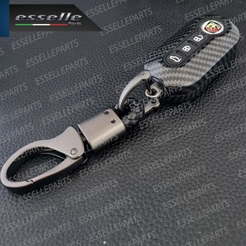 Cover - CARBON LOOK - in Plastica Rigida di protezione per chiave ABARTH 500 595 695