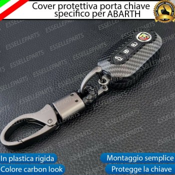 Cover - CARBON LOOK - in Plastica Rigida di protezione per chiave ABARTH 500 595 695