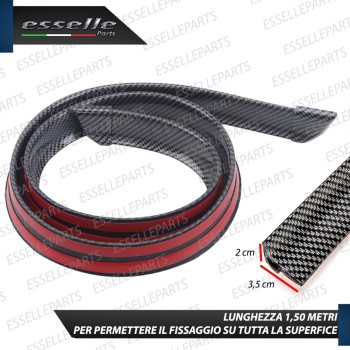 SPOILER POSTERIORE ADESIVO CARBON LOOK ALETTONE MODELLABILE SPOILER POSTERIORE ADESIVO CARBON LOOK ALETTONE MODELLABILE