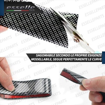 SPOILER POSTERIORE ADESIVO CARBON LOOK ALETTONE MODELLABILE SPOILER POSTERIORE ADESIVO CARBON LOOK ALETTONE MODELLABILE