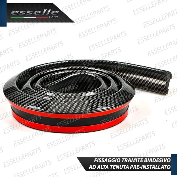 SPOILER POSTERIORE ADESIVO CARBON LOOK ALETTONE MODELLABILE