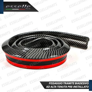 SPOILER POSTERIORE ADESIVO CARBON LOOK ALETTONE MODELLABILE SPOILER POSTERIORE ADESIVO CARBON LOOK ALETTONE MODELLABILE