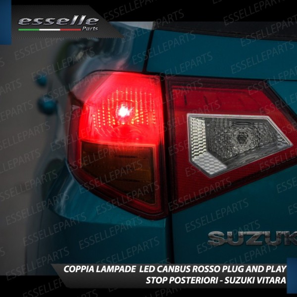 Coppia Lampade LED BAY15D Stop / Posizione Posteriori per SUZUKI VITARA