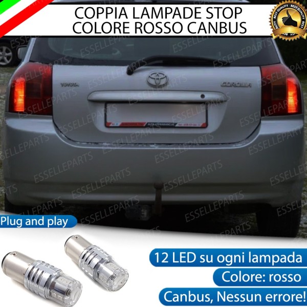 Coppia Lampade LED BAY15D Stop / Posizione Posteriori per TOYOTA COROLLA E120