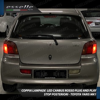 Coppia Lampade LED BAY15D Stop / Posizione Posteriori per TOYOTA YARIS 1 Coppia Lampade LED BAY15D Stop / Posizione Posteriori per TOYOTA YARIS 1
