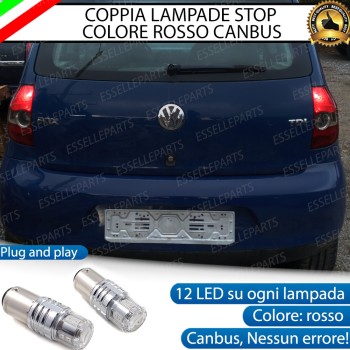 Coppia Lampade LED BAY15D Stop / Posizione Posteriori per VOLKSWAGEN FOX