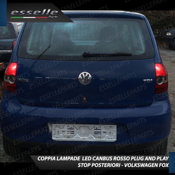Coppia Lampade LED BAY15D Stop / Posizione Posteriori per VOLKSWAGEN FOX