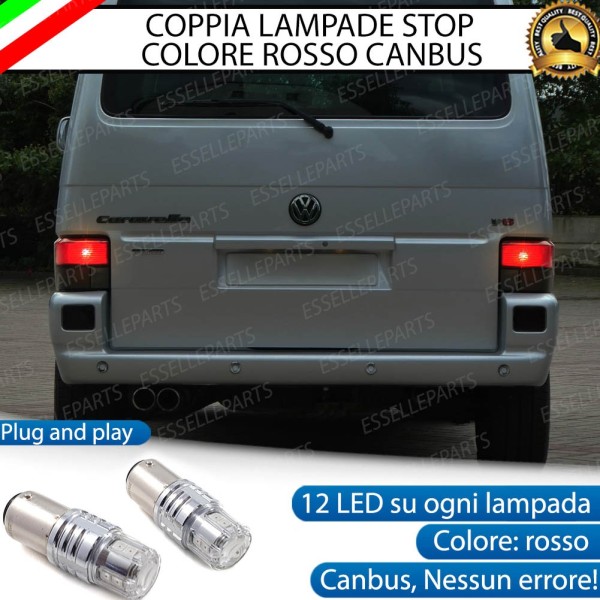 Coppia Lampade LED BAY15D Stop / Posizione Posteriori per VW MULTIVAN TRANSPORTER T4