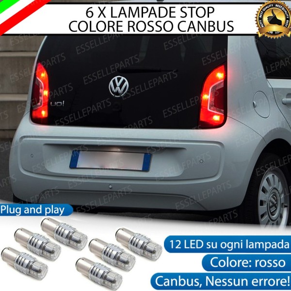 6 X Lampade LED BAY15D Stop / Posizione Posteriori per VOLKSWAGEN UP!