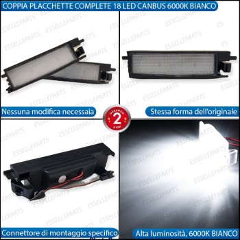 Placchette Luci targa 18 LED Canbus SUZUKI SWACE