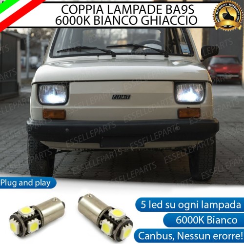 Luci Posizione Led Canbus FIAT 126 6000K Luce Bianca No Error