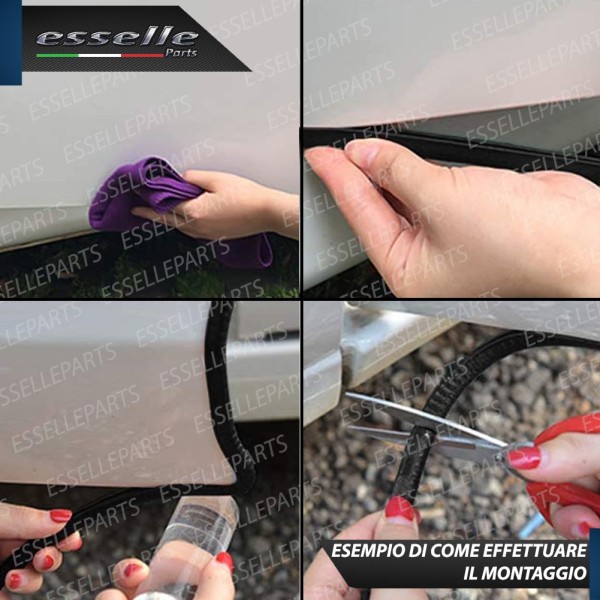 Profilo - CROMATO - Paracolpi per Portiere Auto
