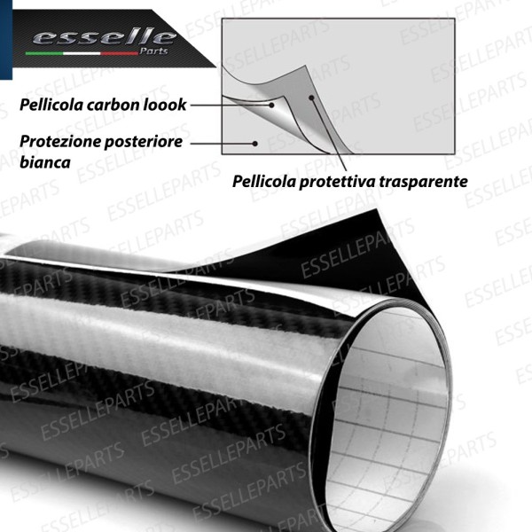 Pellicola Carbon Look 5D adesiva Professionale per Interni ed Esterni Auto