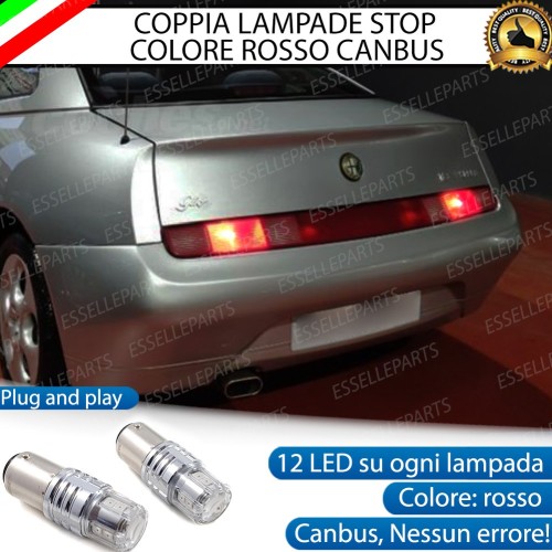 Coppia Lampade LED BAY15D Stop / Posizione Posteriori per ALFA ROMEO GTV