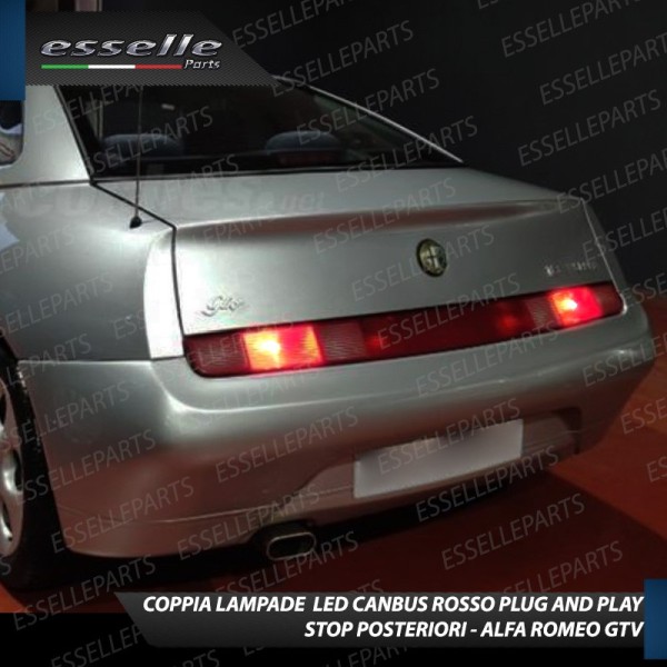 Coppia Lampade LED BAY15D Stop / Posizione Posteriori per ALFA ROMEO GTV