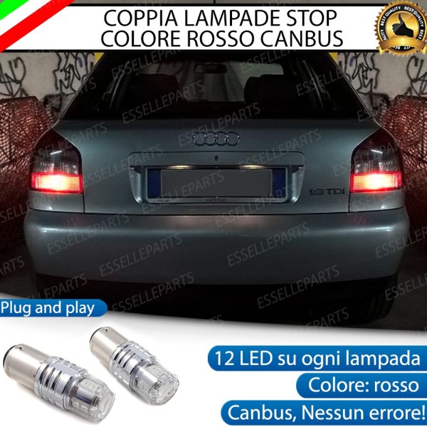 Coppia Lampade LED BAY15D Stop / Posizione Posteriori per AUDI A3 8L